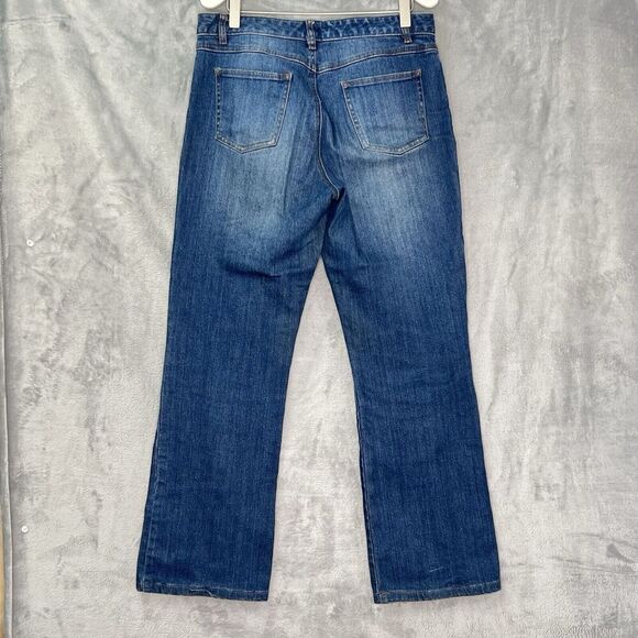 Oscar‎ De La Renta Womens Sz 6 Wide leg Jeans Medium Wash Denim - Picture 7 of 15